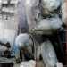 Nellautunno del 2006 i telamoni furono spostati a Palo del Colle nel laboratorio dello scultore Angelo Potenzieri Pace, che si sarebbe occupato di riportarli allantico splendore. Le condizioni delle statue erano molto precarie  racconta Angelo -. Ad una mancava una mano, ad un'altra un ginocchio e la terza era addirittura spaccata a met.